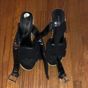 Nine West Black Espadrilles-8.5